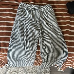 Stripped beach pants